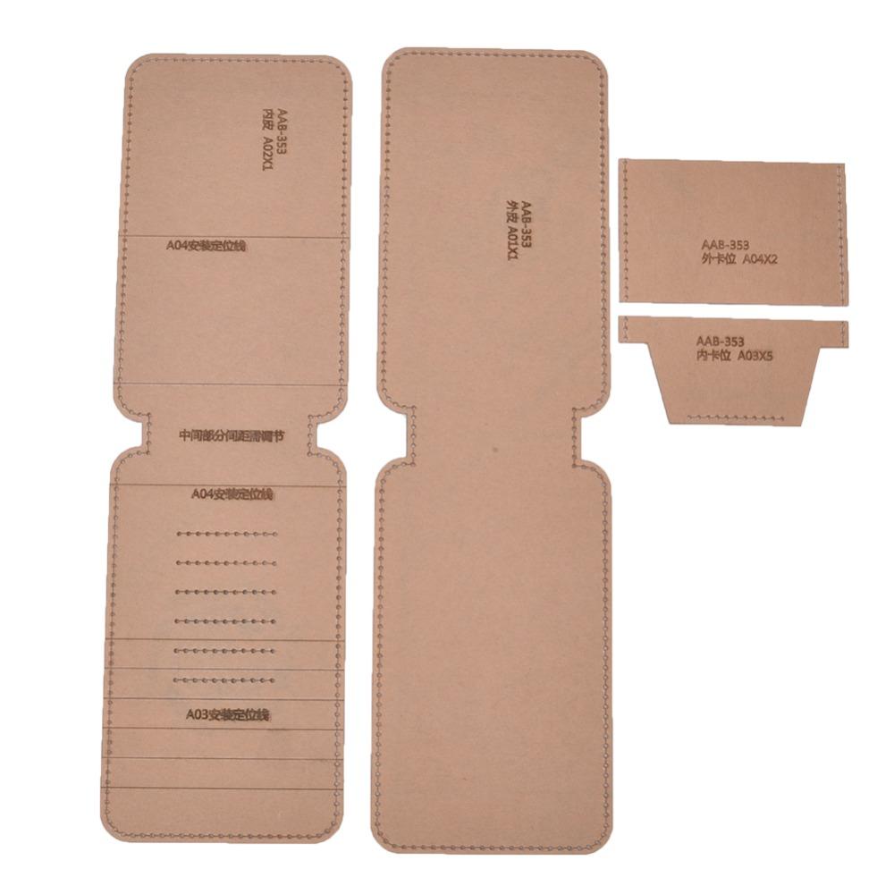 AAB-353 Wallet Template Transparent Acrylic Template Leather Pattern Acrylic  DIY Craft