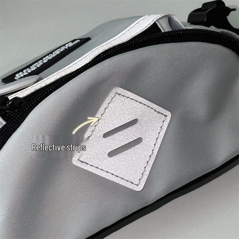 Bolsa Transversal Masculina Estilo Harajuku - Bolsa de Cintura Versátil para Ciclismo e Esportiva