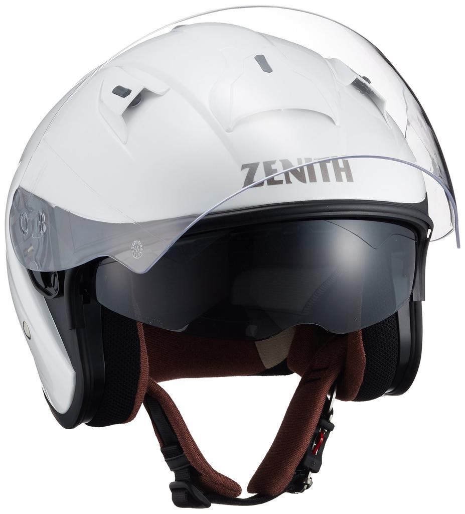 Yamaha Motor Motorcycle Helmet Jet ZENITH Sun Visor Model Pearl White M Circumference Co., Ltd. (Yamaha) YJ-14 90791-2278M (Head 57cm~58cm)