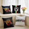 Cool AAbarth Racing Car Logo Cushion Cover Square Short Plush Pillow Case Living Room Sofa Home Decor Funda X