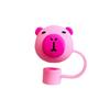 4Pcs Drinking Straw Caps Plugs Portable Straw Caps Lovely Capybara Silicone Straw Covers Caps Straw Accessories
