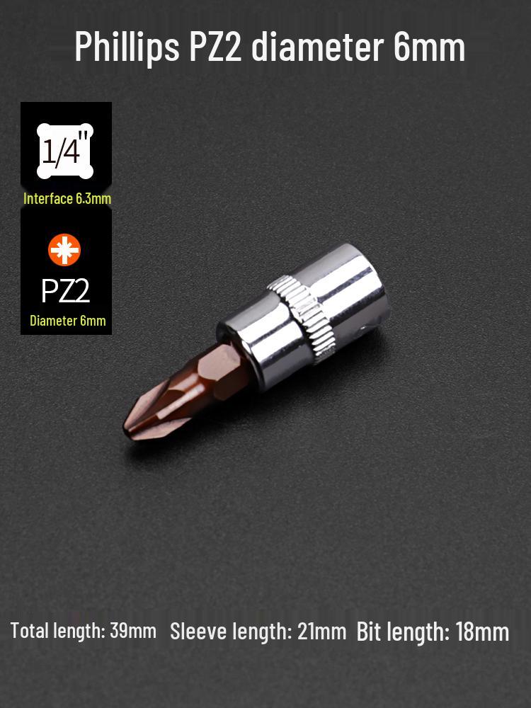 Compact Hex Torx Socket & Phillips Screwdriver Set, T30 Flower Bit
