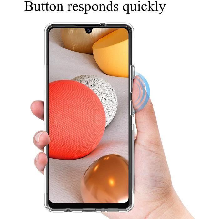 Case Cover for Samsung Galaxy A42 + 2 Tempered Glass Screen Protector