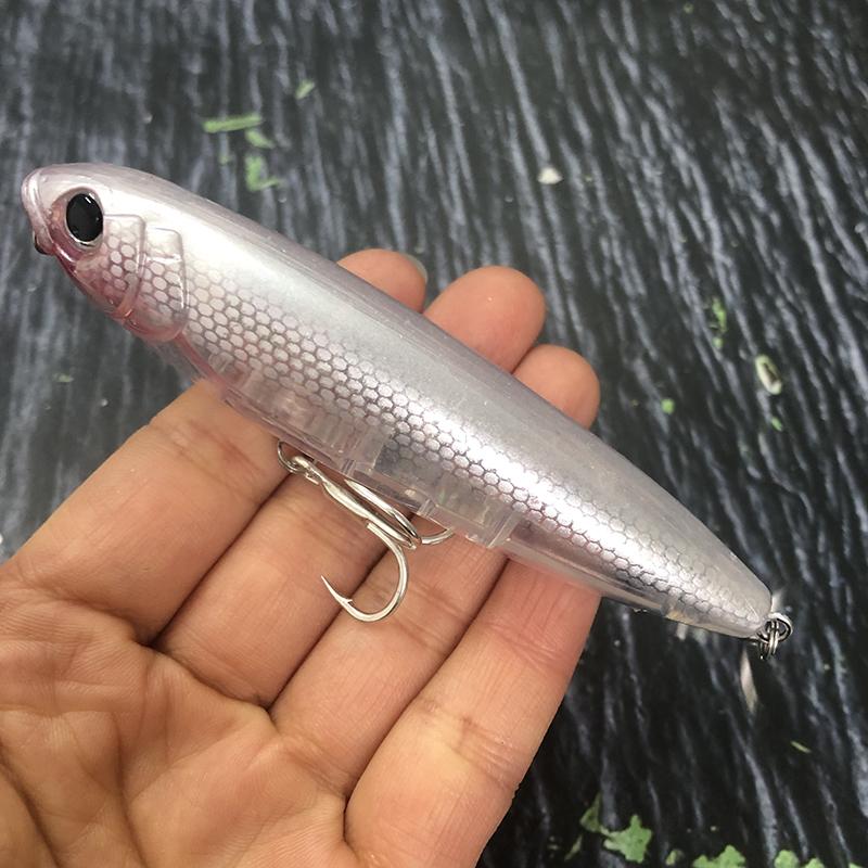 17g Surface Pencil Fishing Lures Walk the Dog Floating Wobbler Laser Artificial Bait for Trout Bass Top Water Swimbait Equipment