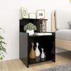 VidaXL Bedside Tables 2 Pcs Black 40x35x60 Cm Chipboard
