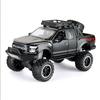 1/32 Ford Raptor F150 Alloy Diecast Car Model Toys Sound Light Toy Pickup Truck Pull Back Vehicle for Children Gifts