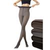 Plus Size Fleece Lined Tights Women, 200G Thermal Sheer Pantyhose, High Waist Windproof Warm Fake Transparent Stockings
