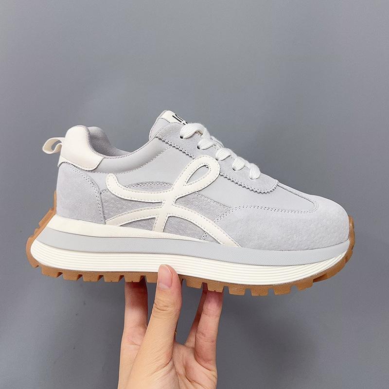 Inner heightening platform retro dad shoes women's 2025 autumn new sports shoes casual shoes German training shoes Forrest Gump shoes women