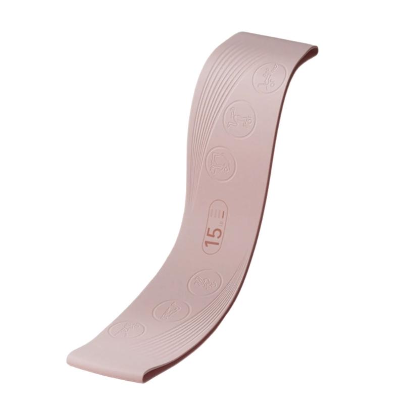 Silicones Resistance Band For Exercise Wide Nonslip Multiple Strength Level Printed Guide Homes Gym Training