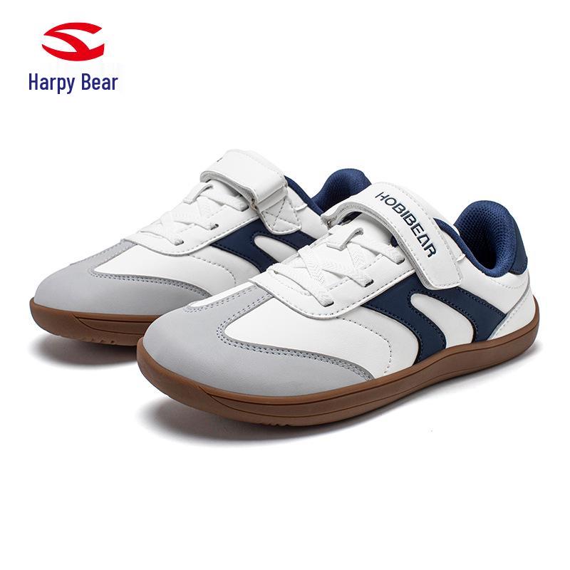 Happy Bear Kids  Leather Wide-Toe Outdoor Casual Walking Shoes 34 синий/белый