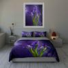 Purple floral design Bedding Duvet cover sets Duvet covers Pillowcases gifts (1 * Duvet Cover 2 * Pillowcases, without duvet insert)