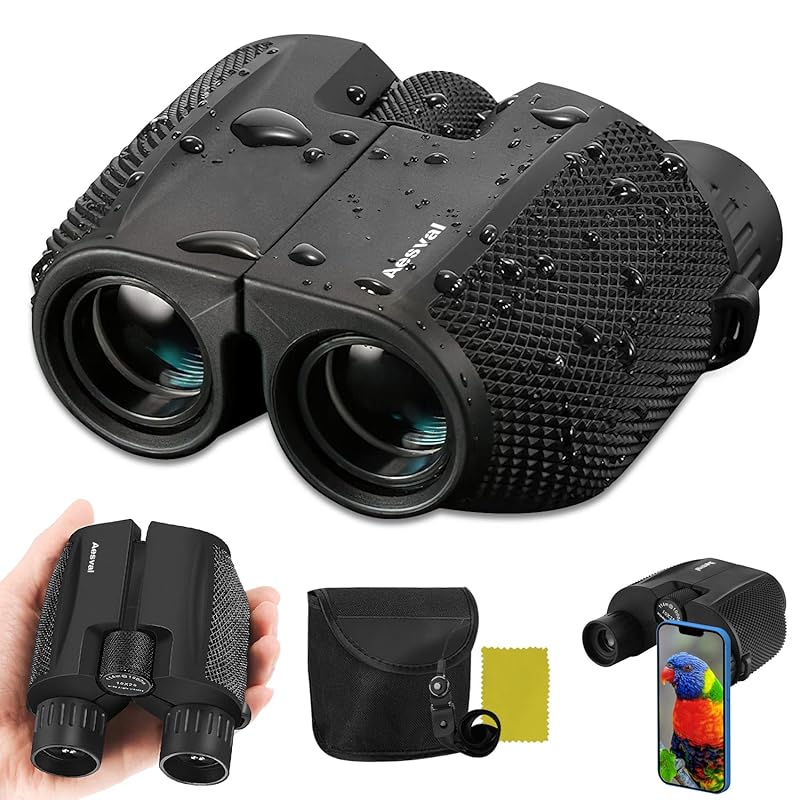 

[Reiwa 6 New Model] Aesval binoculars For live use concert 10 times 10×25 telescope Compatible with glasses Bak4 lens Eye width adjustment lightweight