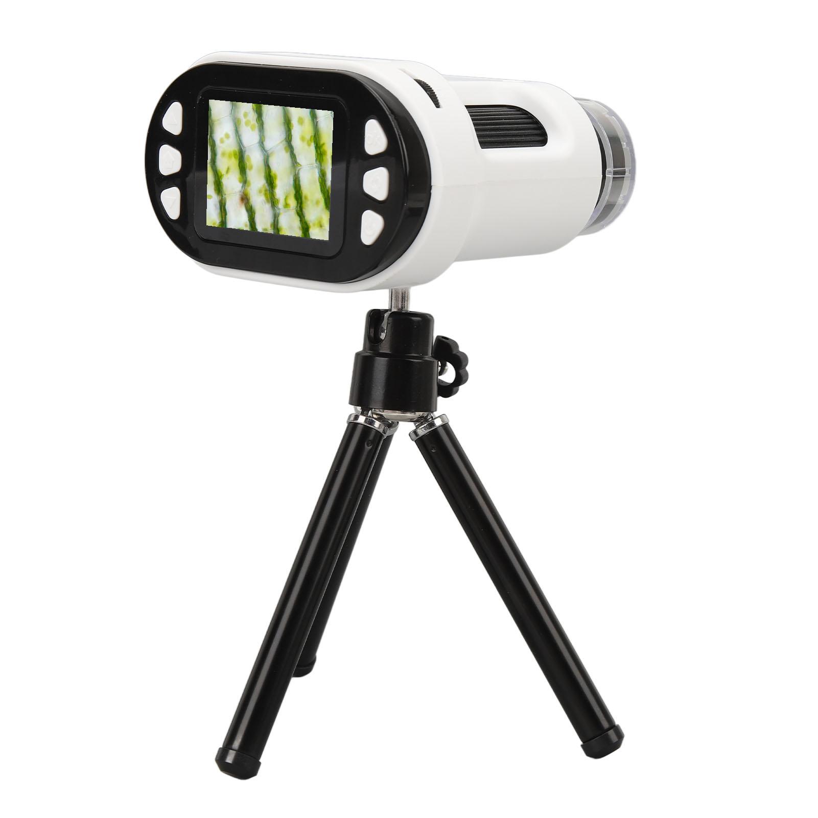 

HD 1080P дитячий мікроскоп телескоп подвійний об єктив портативний ручний мікроскоп бінокль цифровий білий