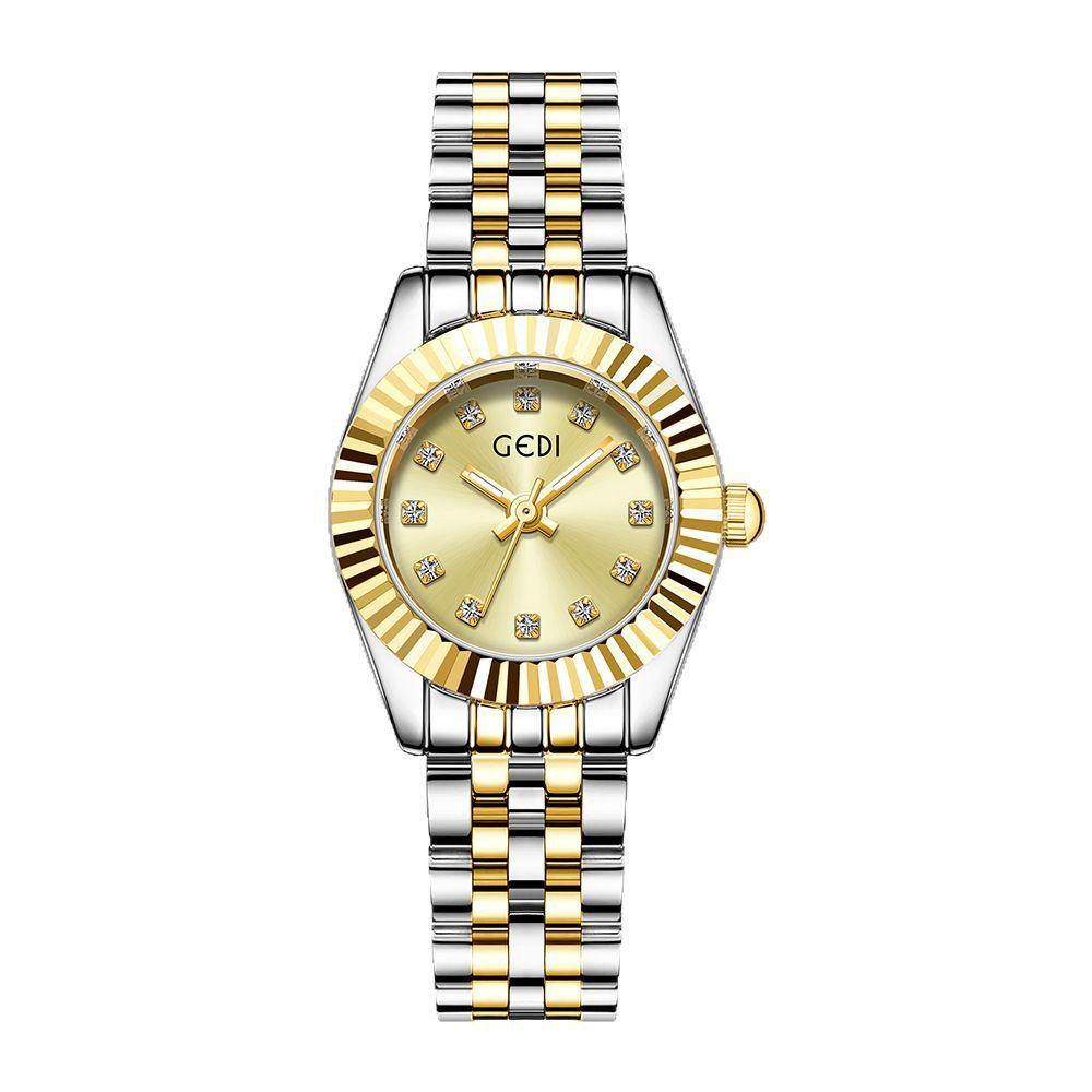 Premium Log Type Women'S Watch Light Luxury Niche Calendar Luminous Waterproof Watch Women'S Business Quartz Watch