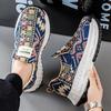 Fashion Men Dude Shoes Print Canvas Shoes Bohemia Style Summer Trendy Hot Sale Women's Canvas Breathable and Anti-slip Casual Sneakers