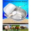 Stainless Steel Automatic Waterer Pet Livestock Tool Animals Water Bowl with Floating Ball for