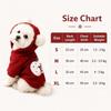 Fleece Lining Pet Hoodie Sweatshirt Pullover Style Warm Thermal Fabric Dog Winter Coat Rabbit Ears Design Soft Knit Material