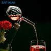 JUSTINLAU Round/Grape Shaped Wine Aerator High Borosilicate Glass Red Wine Pourer Quick Decanter Spout Glass Sobering Device