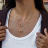  Stainless Steel Round Ring Paperclip Chain Necklace Waterproof Personalized Fashion Handmade Pendant DIY Accessories