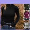 Cozy Women's Turtleneck Sweater Long Sleeve Slim Fit Casual Fall Winter Blouse