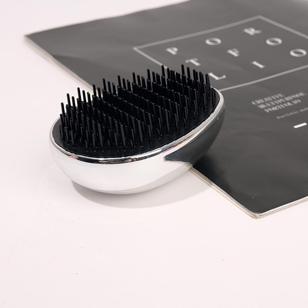 Portable Air Cushion Comb Mini Egg Comb Electroplating Material Detangling Hair Brush Dry Wet Hair Brushes Hairdressing Tools