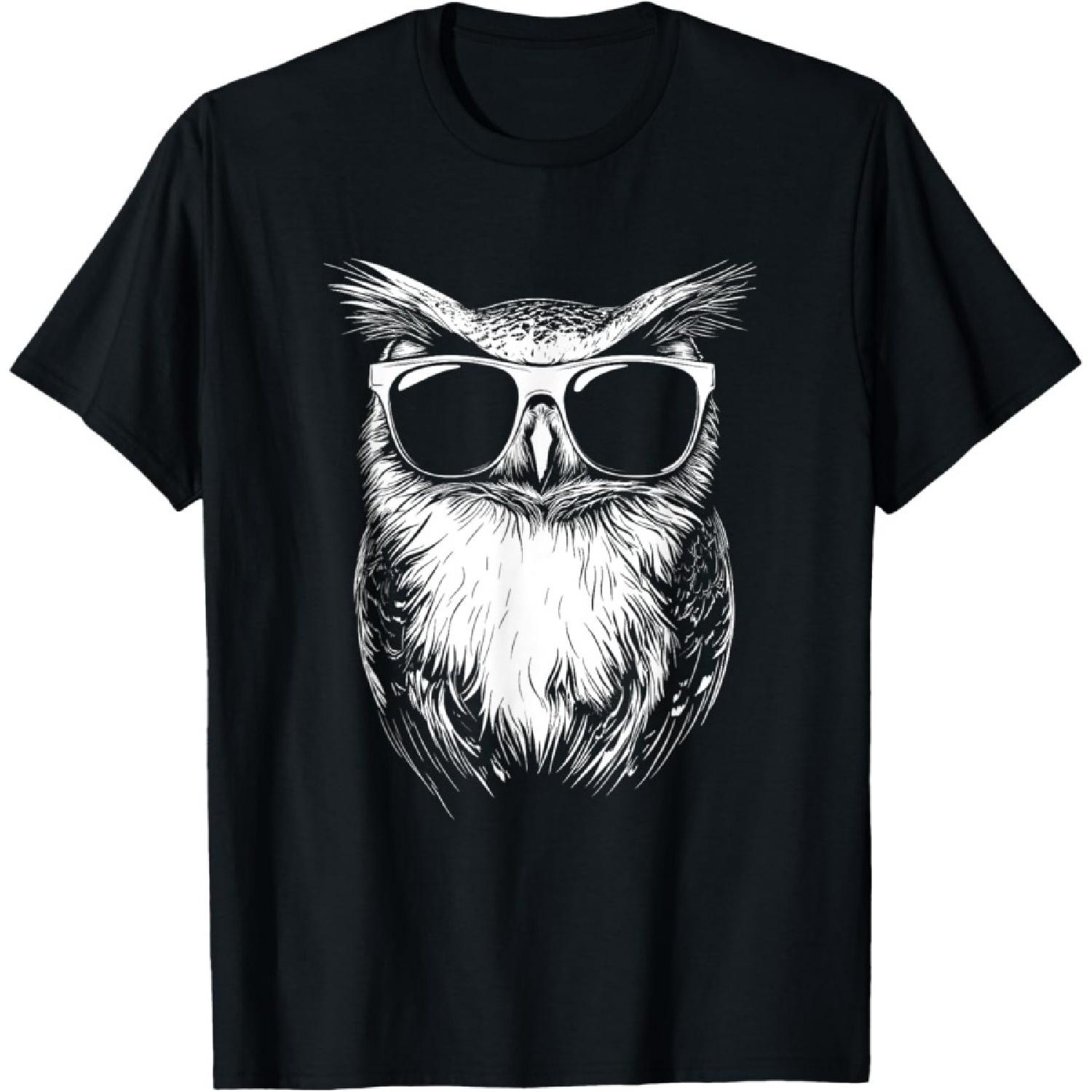 Графическая футболка с совой в солнцезащитных очках S