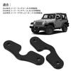 [Genuine Product] Sun Visor Clip Repair Kit, Aluminum Alloy, Black Anodized Wrangler JK JL JLU Compatible