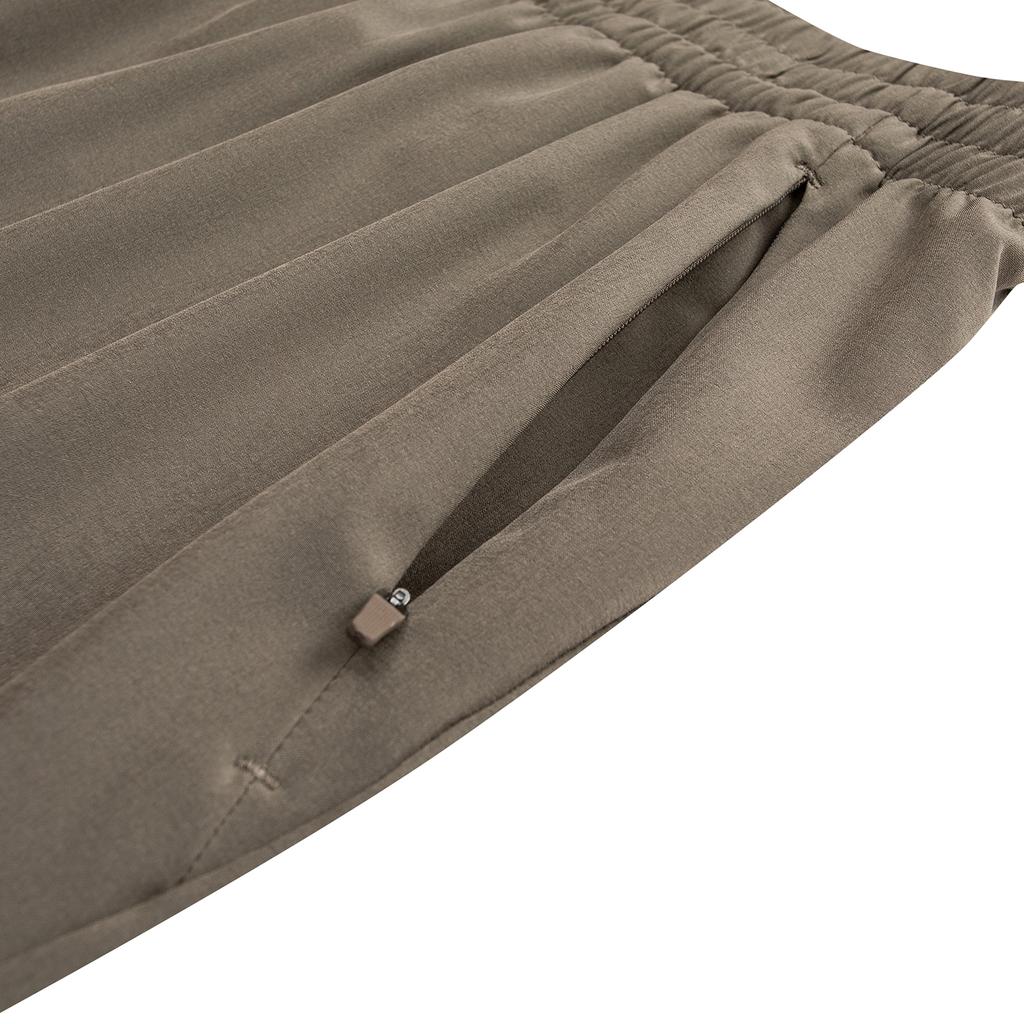 Anta Mens Woven Sports Long Pants Summer Casual Pants Men bottoms Gray Brown 952625509-2