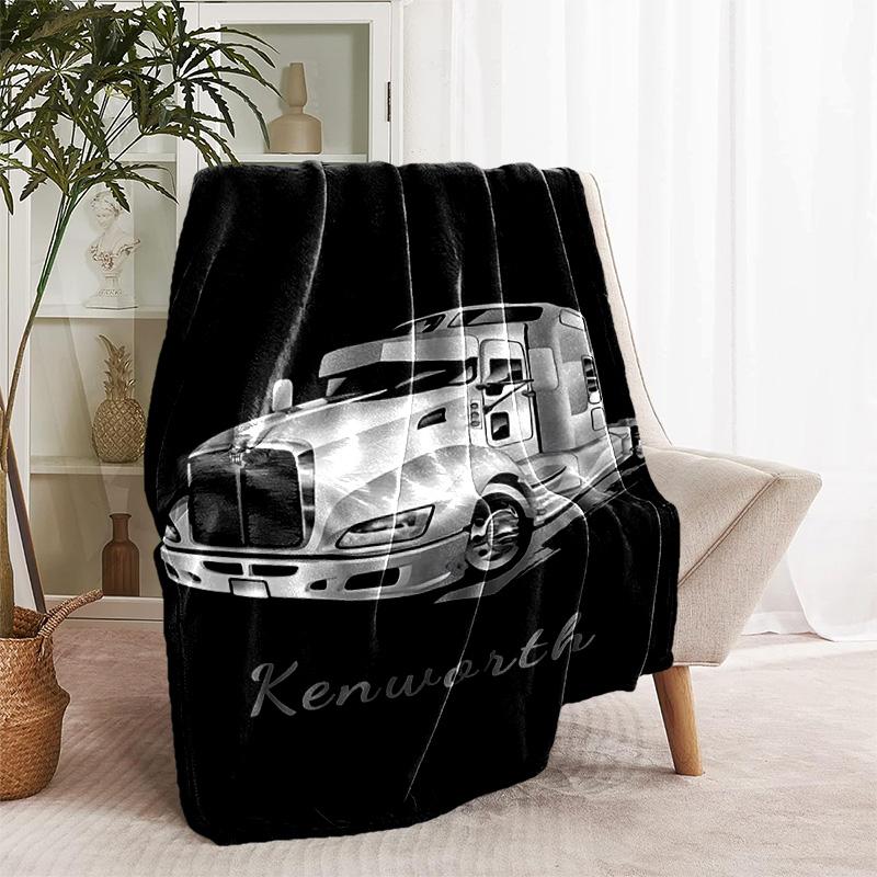 1pc Blanket - Kenworth LOGO Print Design, Lightweight Blanket for Sofa, Bed- Soft &Warm, Gift for All Seasons