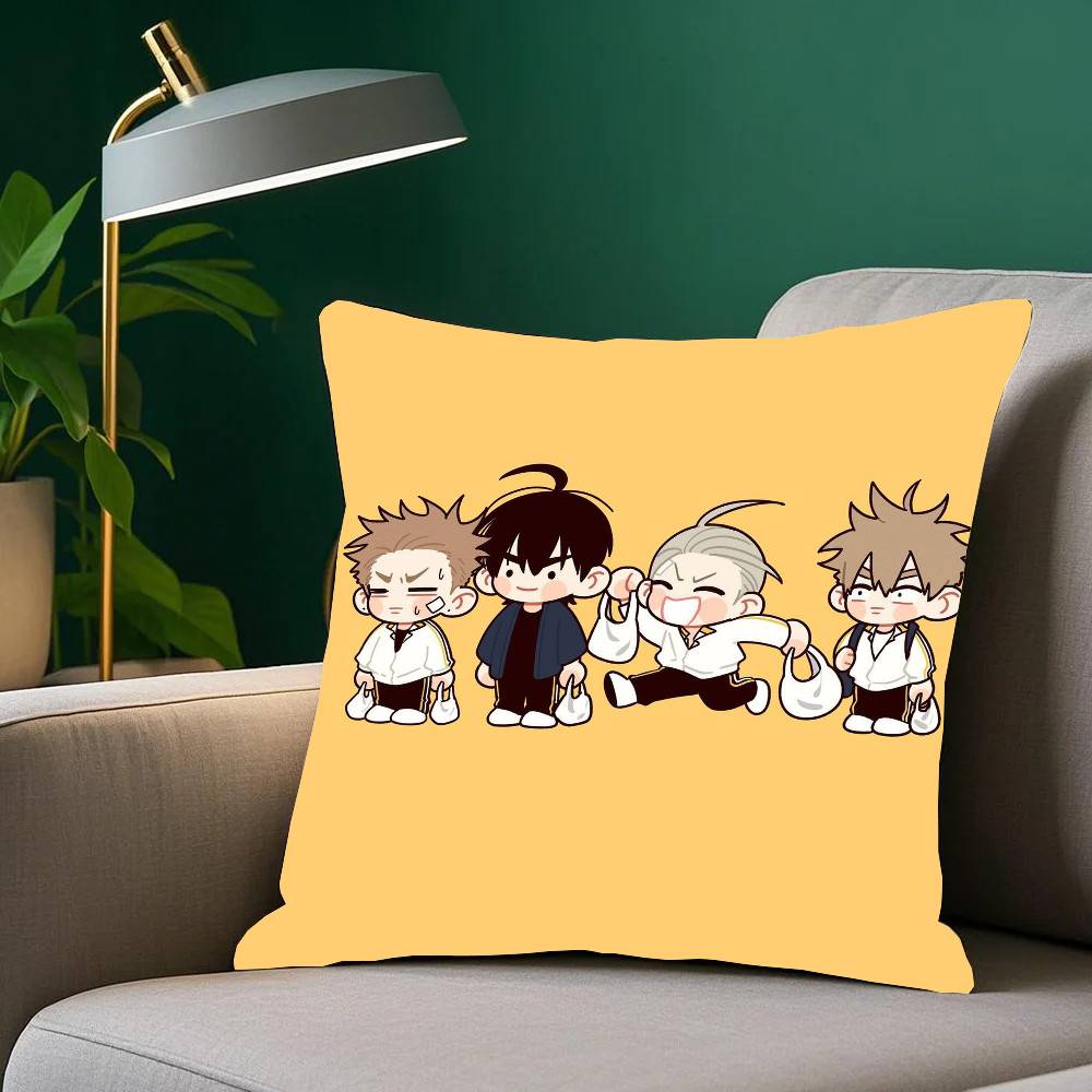 19 Days Manga Pillow Case Fashion Square Pillowcase Bedroom Sofa Room Ins Decoration Leisure