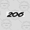 Car Sticker For u333 2008 3008 4008 5008 107 407 308 408 508 307 301 405 208 207 206 Black Letter Emblem Metal Badge Decals 333u