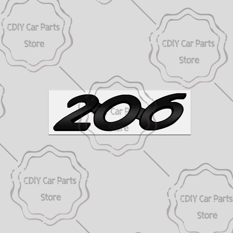 Car Sticker For u333 2008 3008 4008 5008 107 407 308 408 508 307 301 405 208 207 206 Black Letter Emblem Metal Badge Decals 333u