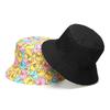 Duck Print Vintage Doublesided Fisherman Hat With Sun Protection For Outdoors