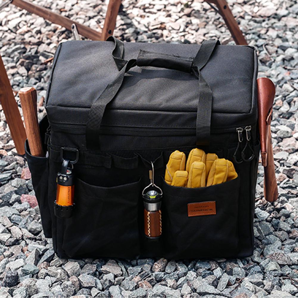 Barbecue Tool Storage Bag Multifunctional Camping Stove Storage Case Large Capacity Waterproof Utility Camping Supplies