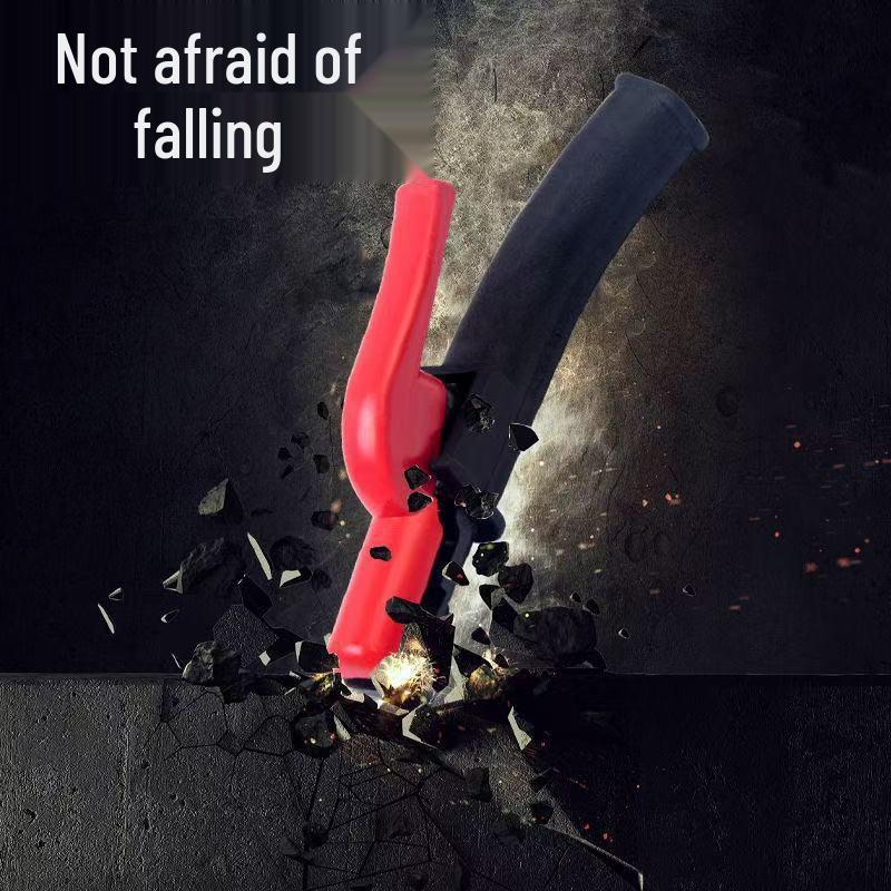 Shockproof 800A Bent Handle Electric Welding Pliers - All Copper, Drop-proof Clamp, Heat Resistant.