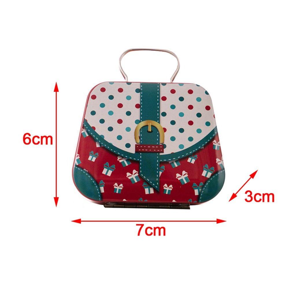 Kids Gift Christmas Tin Box Tinplate Handbags New Mini Iron Boxes Christmas