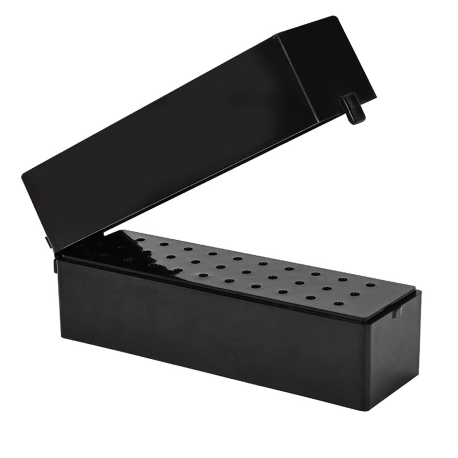 

Держатель для фрез для маникюра на 30 отверстий, пылезащитный, аксессуары для маникюра, дисплей для фрез для маникюра, черный чёрный