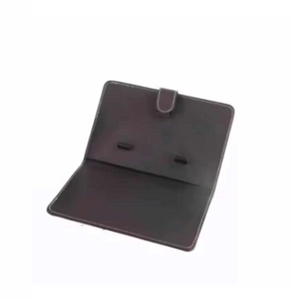 

1 шт. - Кожаный чехол, портативный кожаный чехол для Bluetooth-клавиатуры для смартфона 4,5-6,8 дюйма (исключая клавиатуру) чёрный