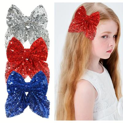 1 buc Arcuri de Păr cu Paiete cu Clipuri de Păr pentru Fată Copii Ac de Păr Handmade Boutique Copil Bebeluș Accesorii de Păr
