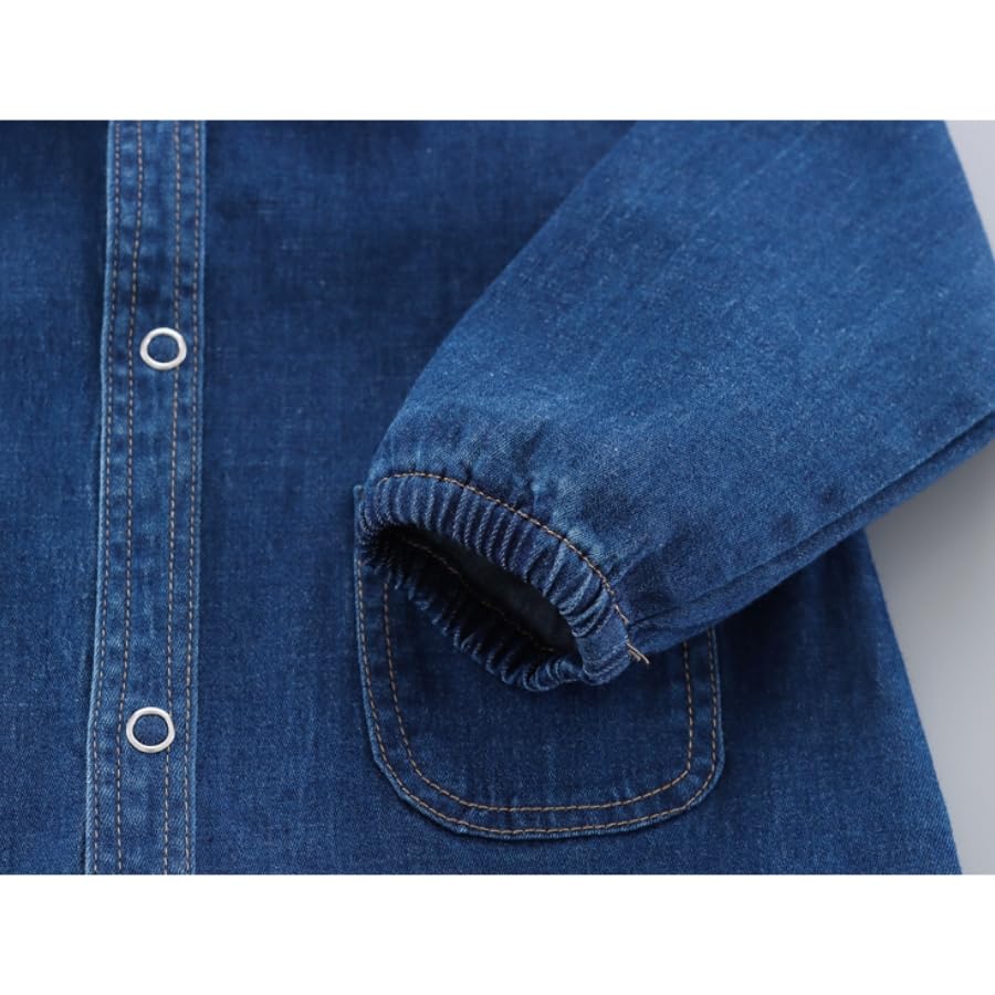 Soft material denim Korean baby 100cm [EnDast] rompers, jumpsuits, children's clothing, stylish, infant, kids, clothes, 70cm, 80cm, 90cm, (90)