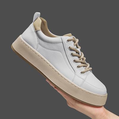 Echtleder Freizeitschuhe Freizeitspaziergang Herren Sneaker Outdoor Männliche Laufschuhe Heißer Verkauf Skateboard Flats Vulkanisierte Schuhe