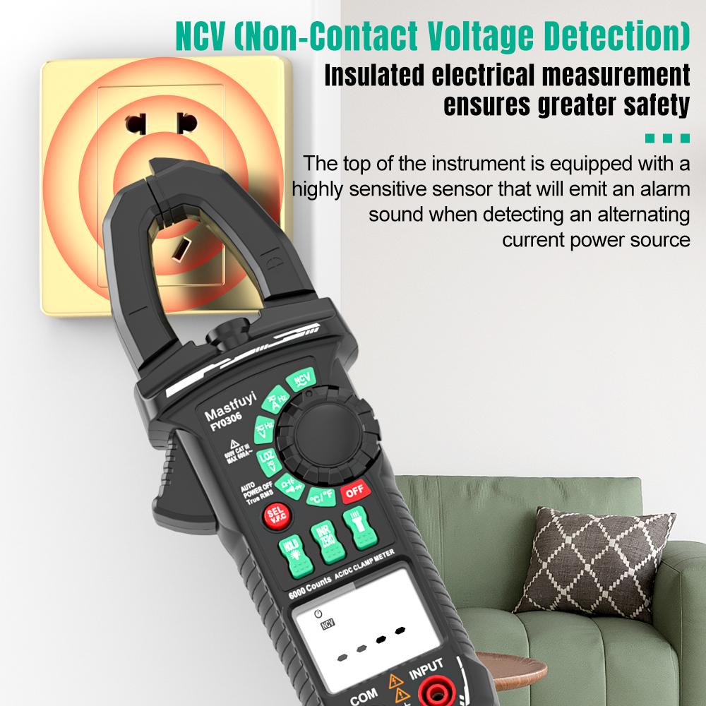 600A Intelligent Anti-Burn Digital Clamp Meter AC/DC Measurement, Multimeter for Electrical Testing & Automotive Repair