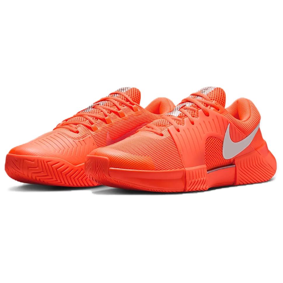 Nike GP Challenge 1 Premium Comfortable Versatile Low-Top Tennis Shoes Men Sneakers Orange Silver HQ2628-801