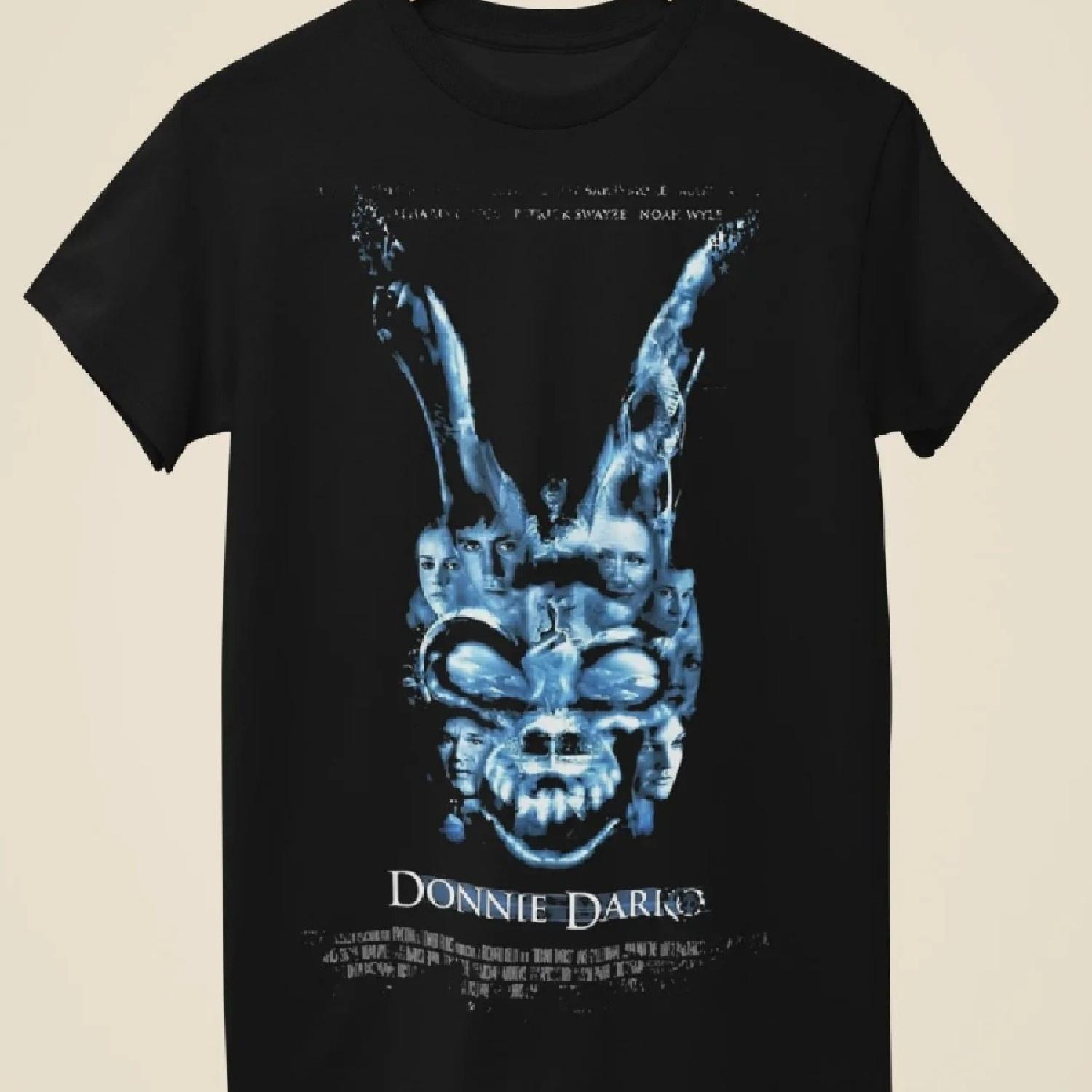 

Донни Дарко - Унисекс черная футболка с принтом, вдохновленным постером фильма XXXL чёрный