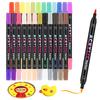 24/48/72 color Double-head Different Color Acrylic Children's Special Drawing Quick-drying  Non-fading  Stackable  Markers