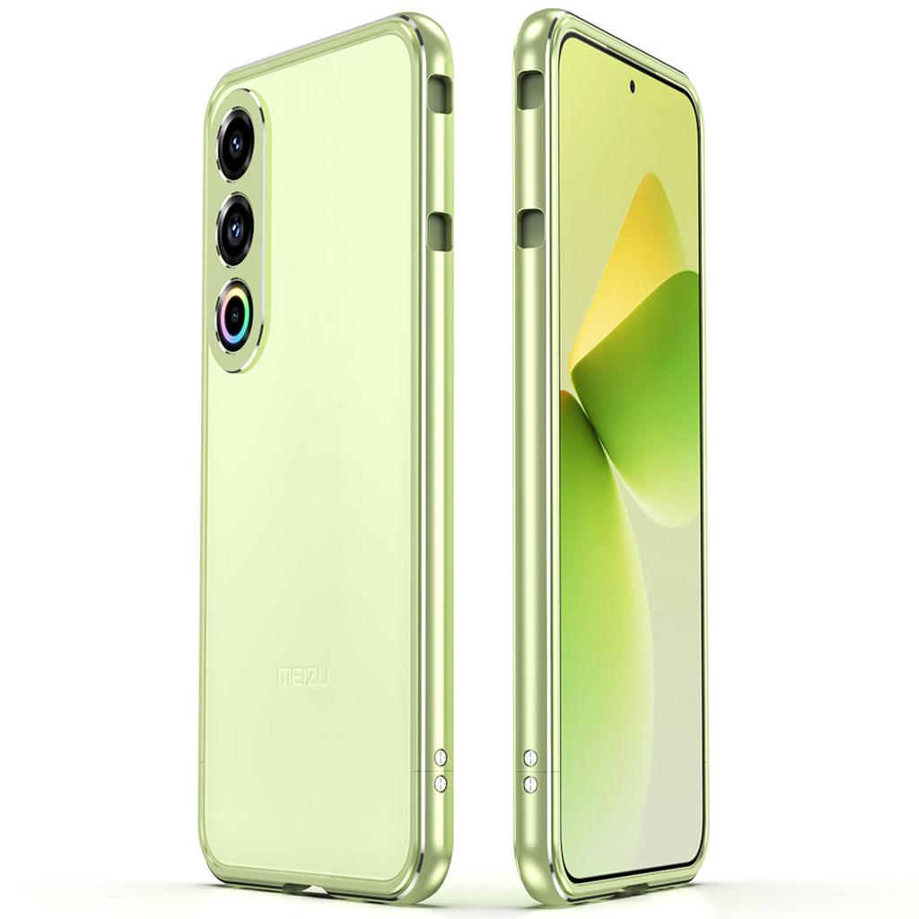 For Meizu 21 Bumper Case Metal Frame Phone Cover with Camera Lens Guard