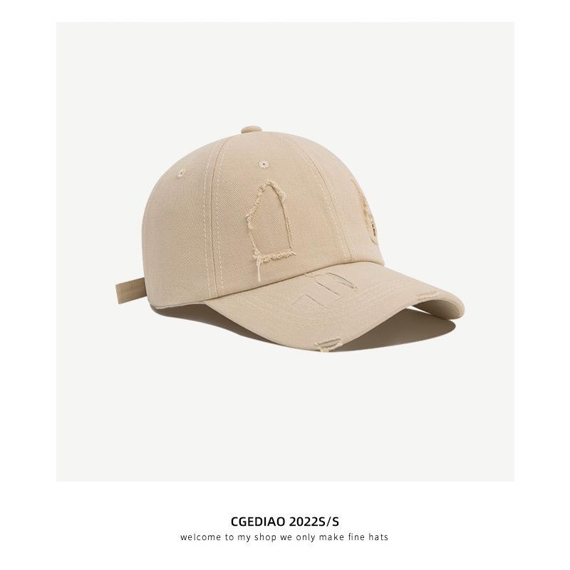 

Big head circumference baseball hat 2025 explodes new fashion spring and autumn plain face small soft top cap tide The average size (54-59cm) can generally bring бежевый