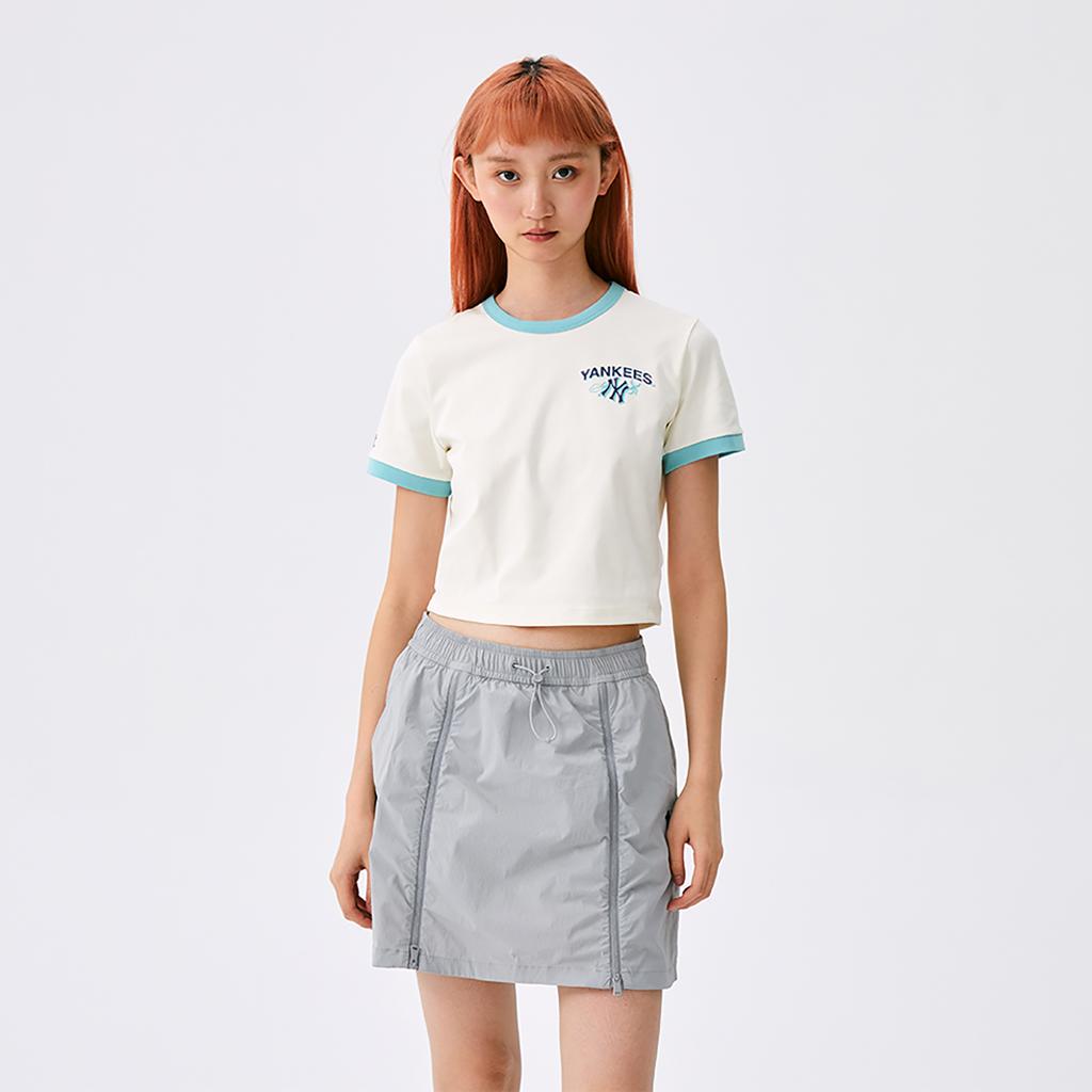 New MLB New York Yankees Regular T Shirt Women's Ivory 3FTSA0353-50CRS