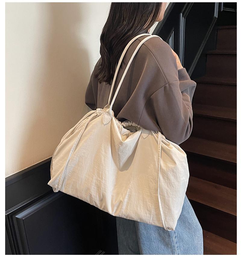 Nyl Solid Color String Simple Shoulder Bags Large Capacity Versatile Ladies Bags 2026 Brand Commuting Casual Women's Handbags