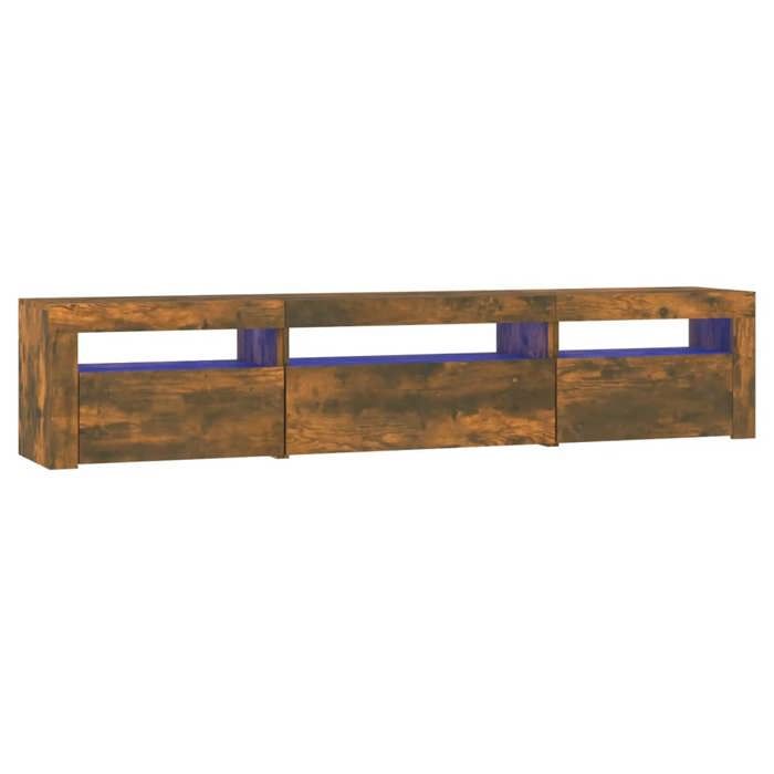 VidaXL TV Stand with LED Lights Entertainment Center Storage Media Console Living Room Furniture Home 3152743